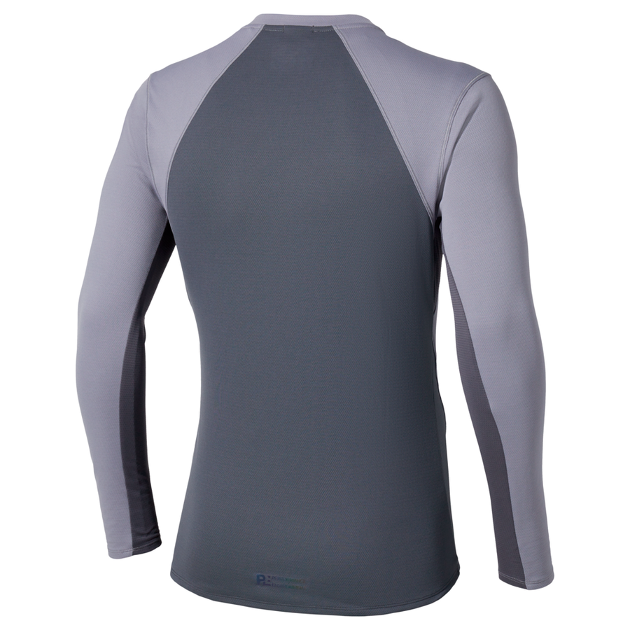 Mizuno Tech Thermal Charge Long Sleeve Tee Quicksilver